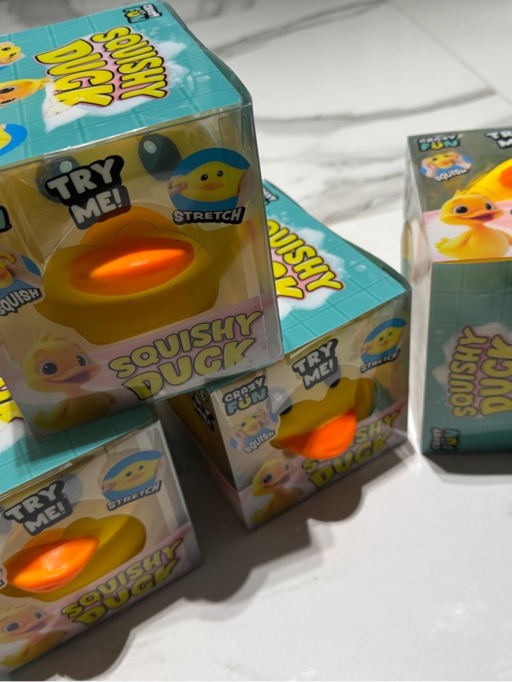 Squishy Duck Sensory squeezey  Toy - Yellow